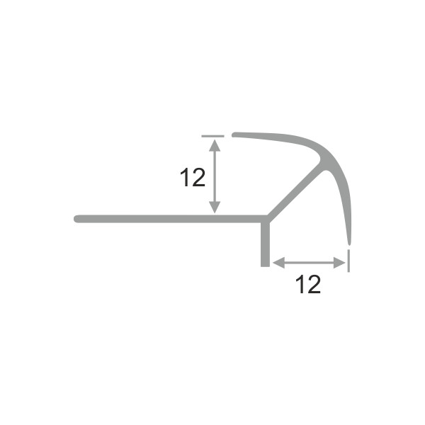 Алюминиевый профиль ПО-12х12